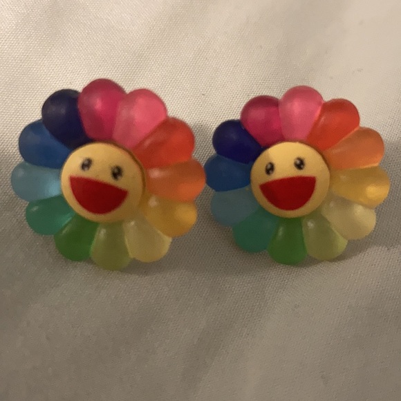 $5 ADD ON Tekashi Murakami Flower Stud Earrings Hobi - Picture 2 of 4